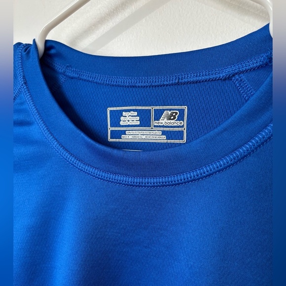 🎉4/30$🎉 New Balance Blue Long Sleeve Tech Shirt - Size L - Picture 2 of 5